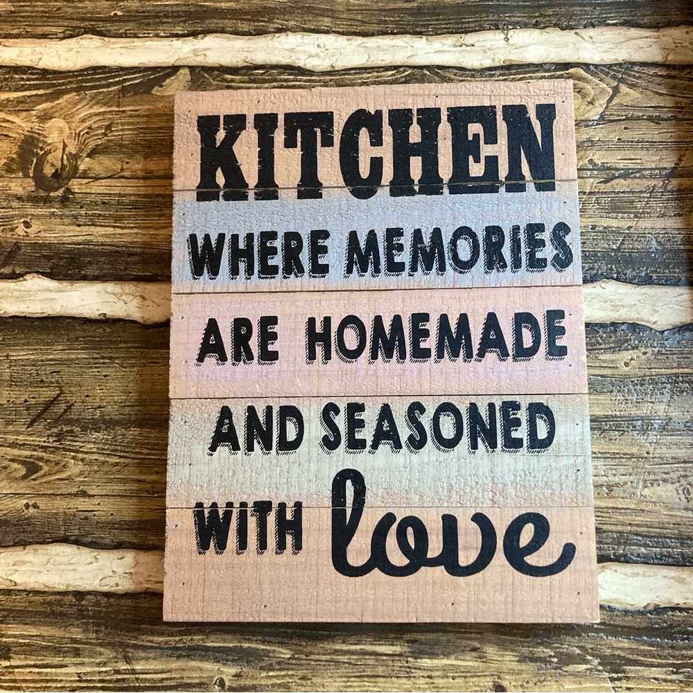 Wood farmhouse style wall decor sign